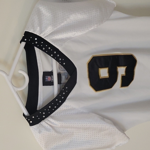 REEBOK NFL Embellished Drew Brees New Orleans Saints V-Neck Jersey Small - Picture 3 of 11